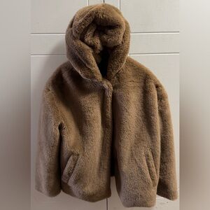 Zara Teddy Jacket - Tan